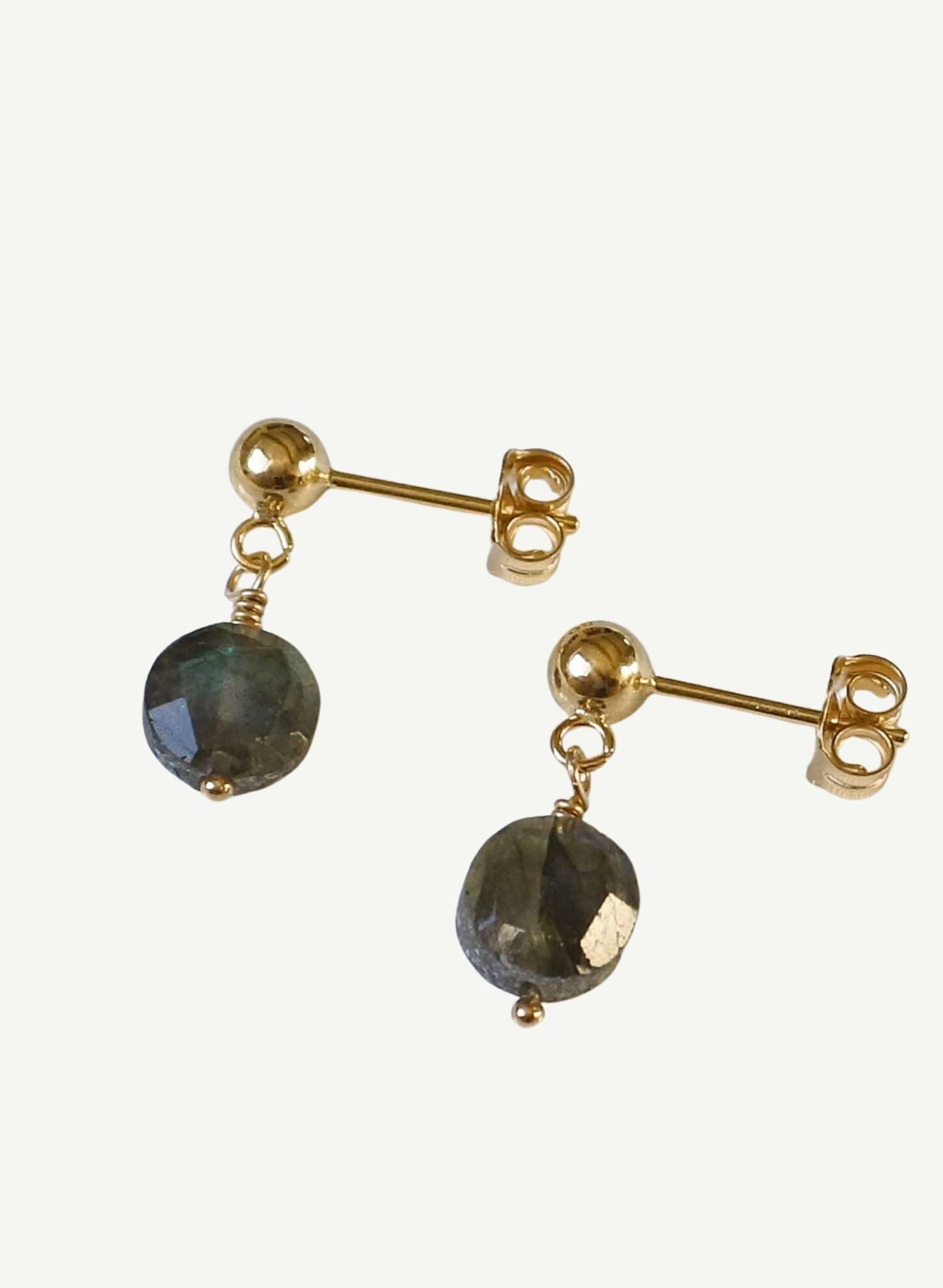 Boucles Palets Labradorite