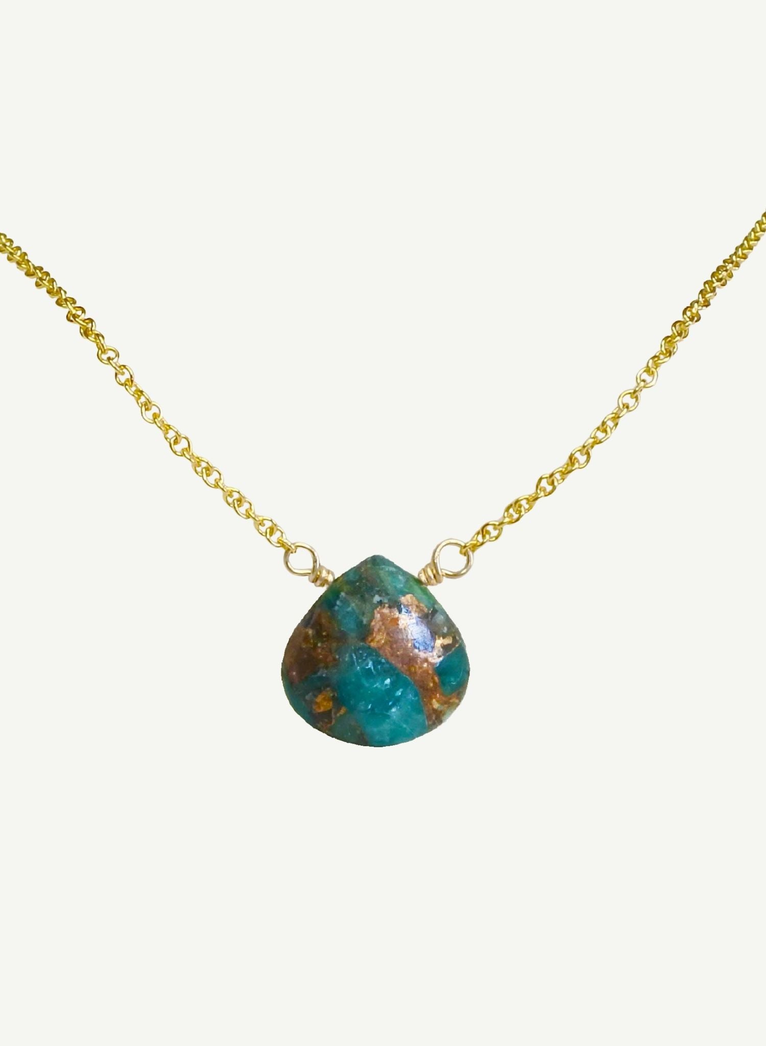 Collier-Goutte-amazonite-mojave-bijou-femme-madeinfrance-fait-en-france-Bento-jewelry
