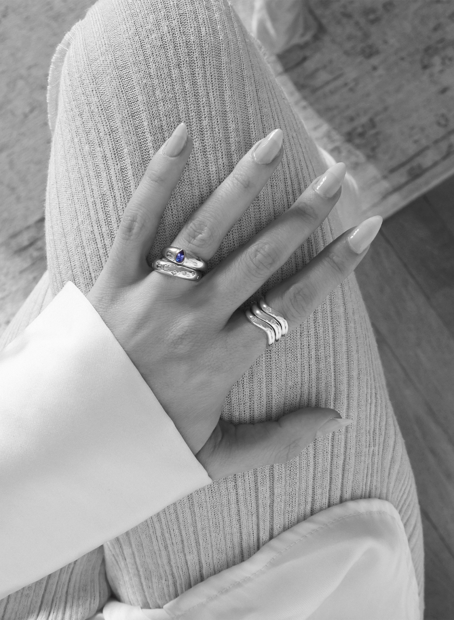 bague-goutte-tanzanite-argent-pierre-fine-gemstone-bijou-femme-Bento-jewelry
