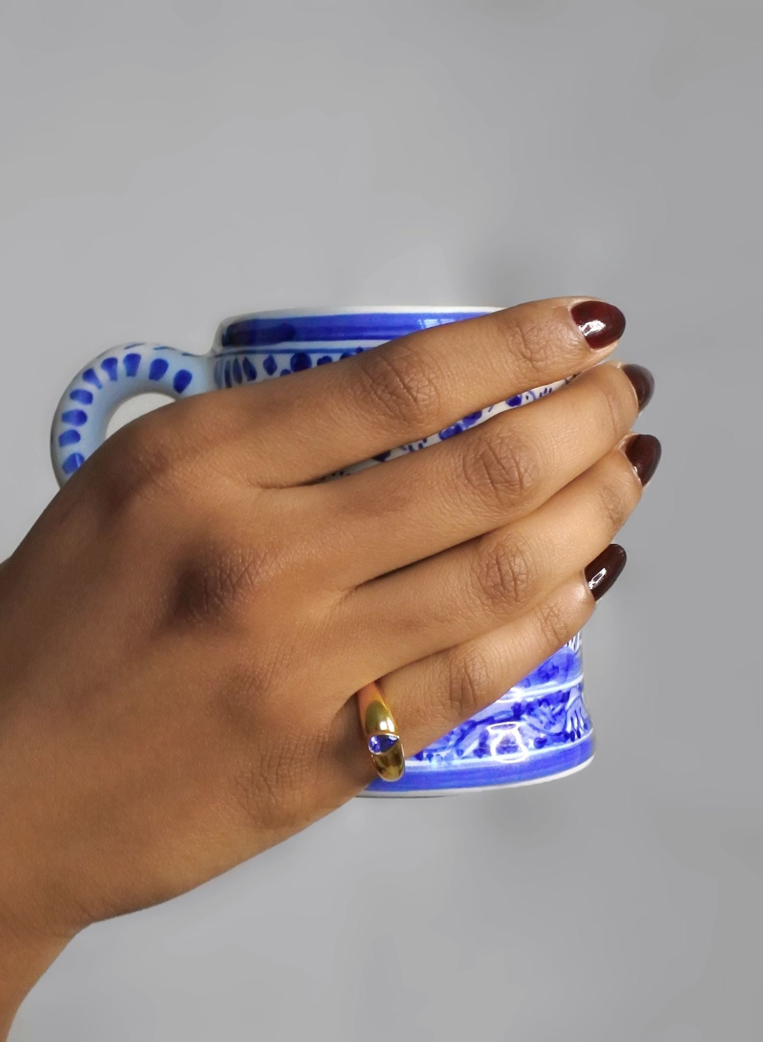 bague-goutte-tanzanite-plaqué-or-pierre-fine-gemstone-bijou-femme-Bento-jewelry