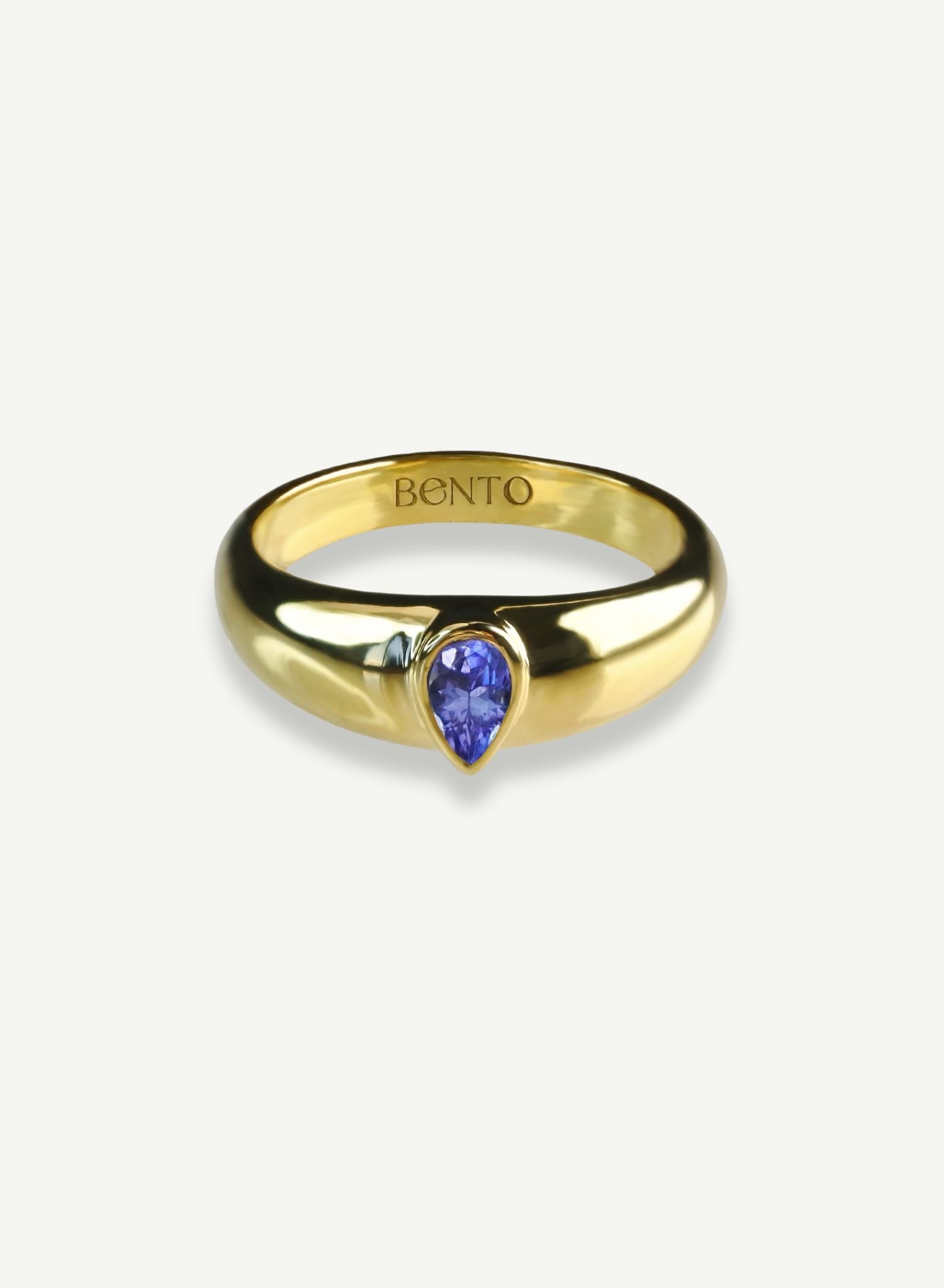 bague-goutte-tanzanite-plaqué-or-pierre-fine-gemstone-bijou-femme-Bento-jewelry