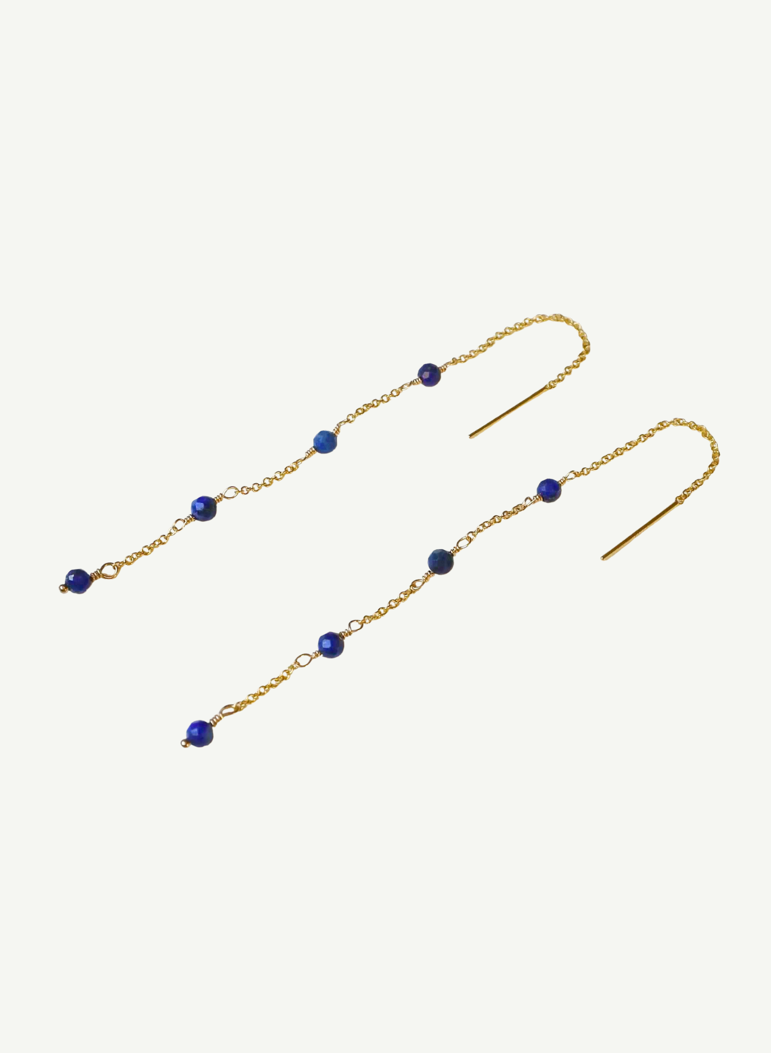 Boucles Chainettes Lapis-lazuli
