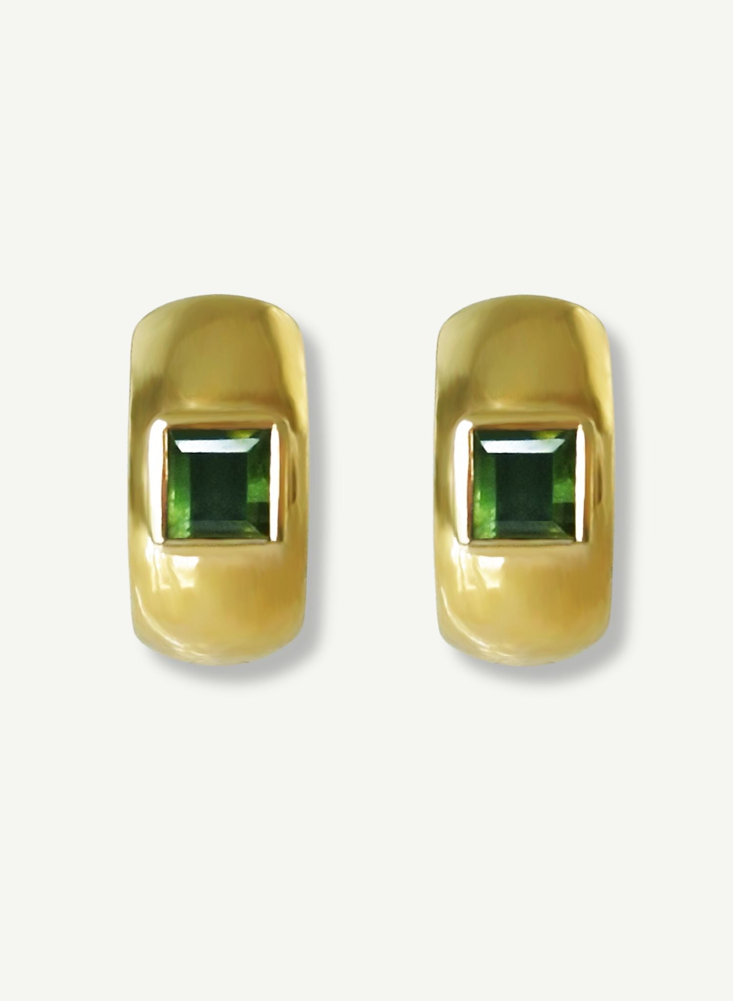 boucles-oreilles-créoles-carre-tourmaline-verte-plaque-or-pierre-fine-gemstone-bijou-femme-Bento-jewelry