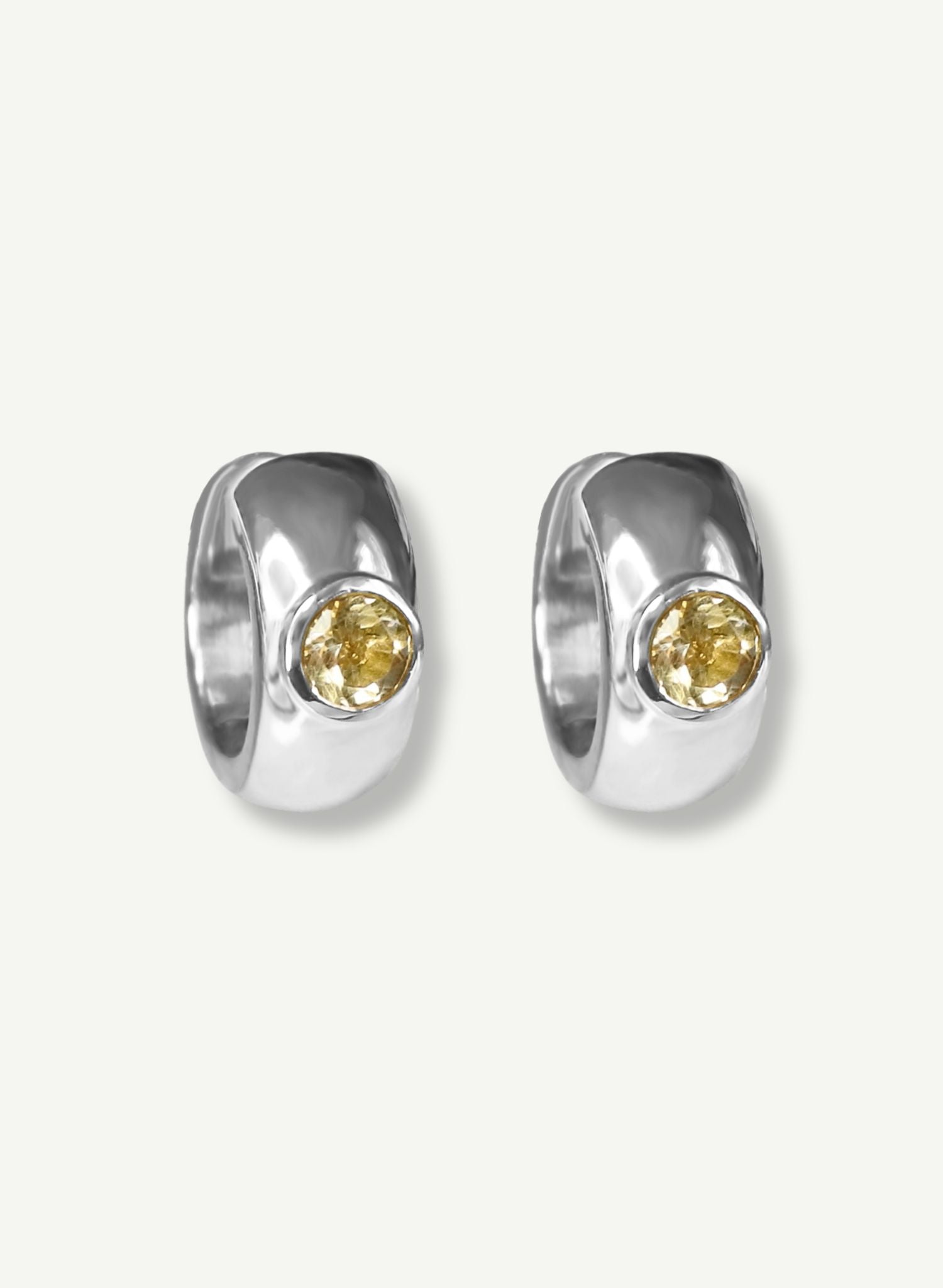 Boucles Élément Feu Argent