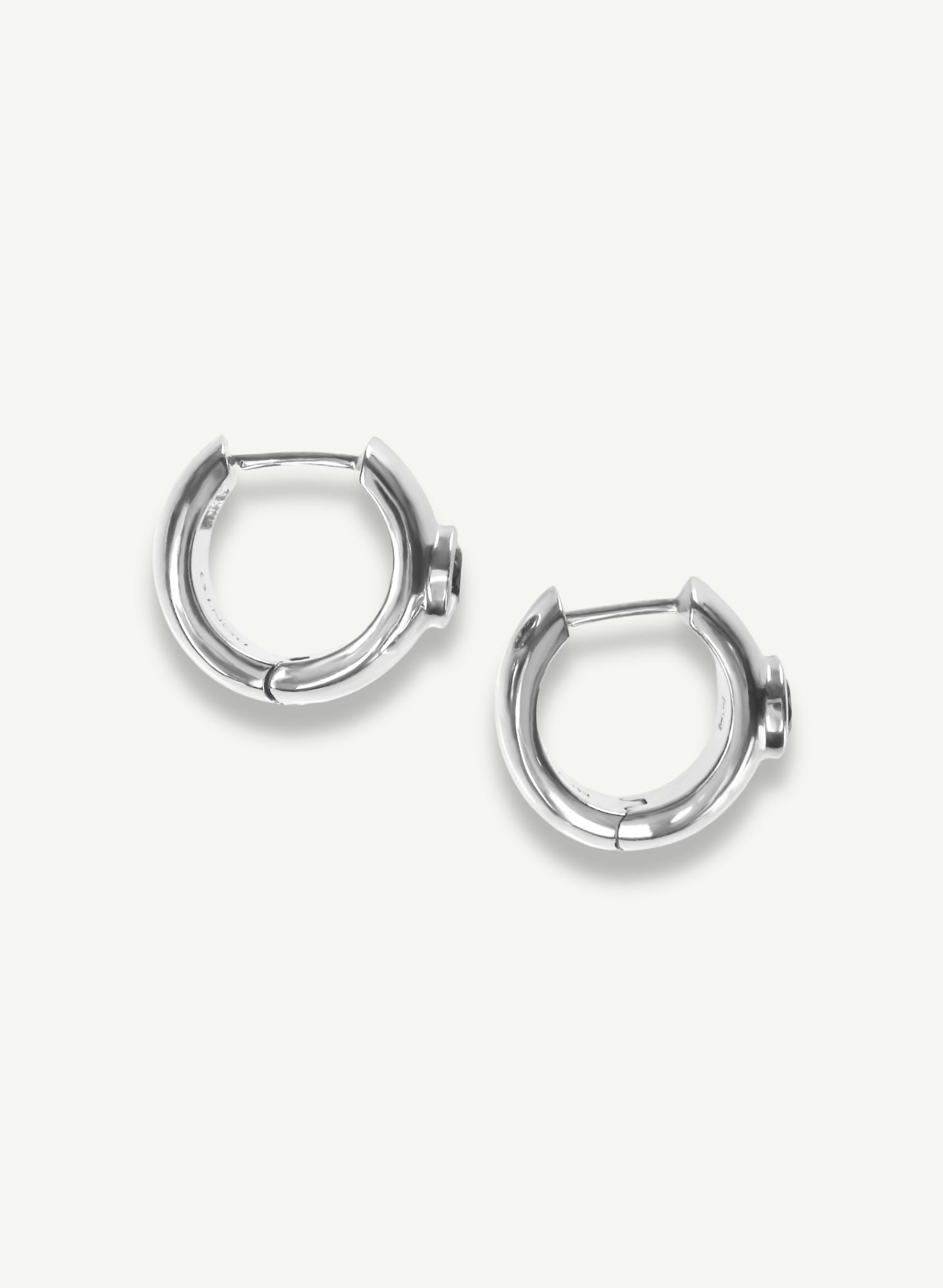 Boucles Élément Feu Argent