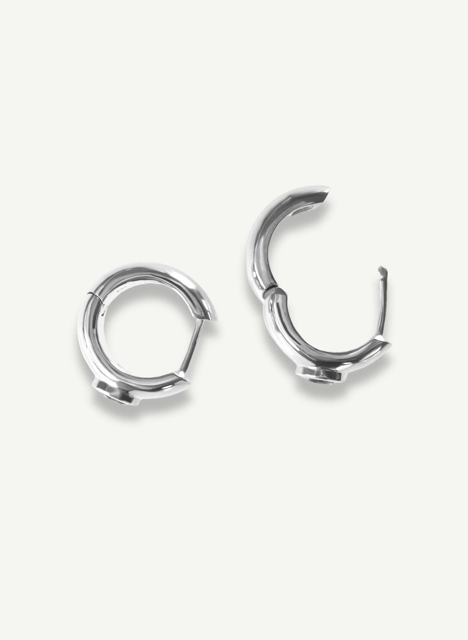 Boucles Élément Feu Argent
