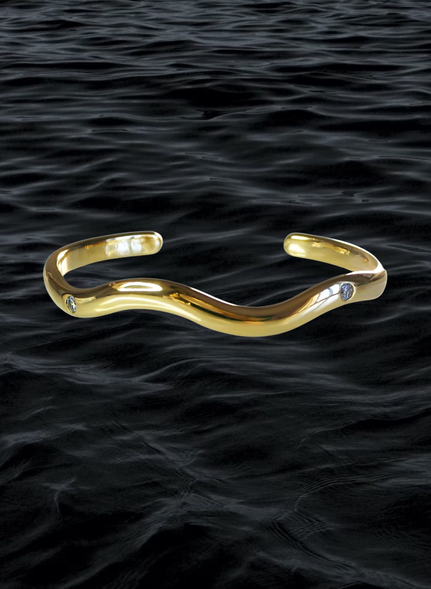 bracelet-vague-jonc-wave-plaqué-or-bijou-femme-madeinfrance-fait-en-france-Bento-jewelry-2