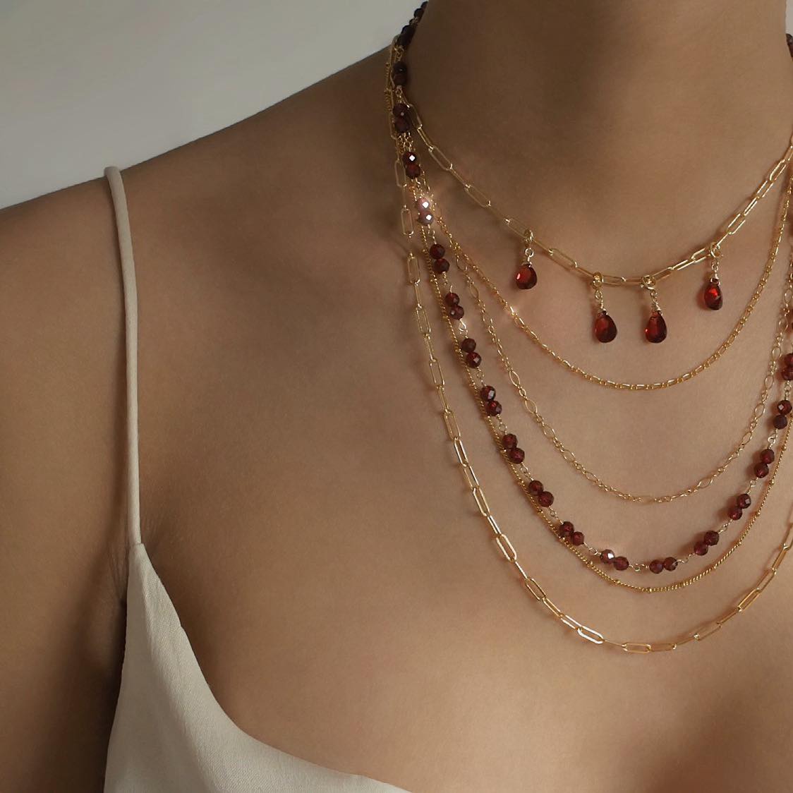 Collier-grenat-bijou-femme-madeinfrance-fait-en-france-Bento-jewelry2