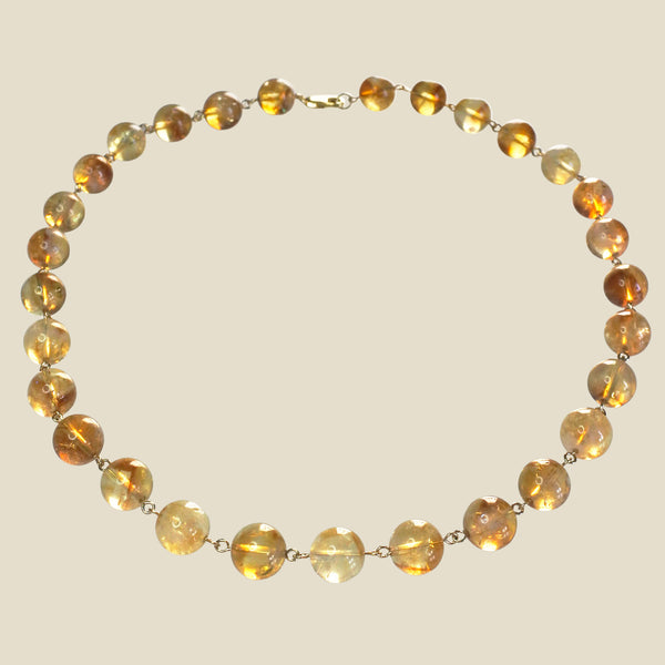 Collier Boules Citrine