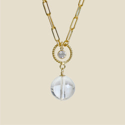 COLLIER BOULE CRISTAL DE ROCHE