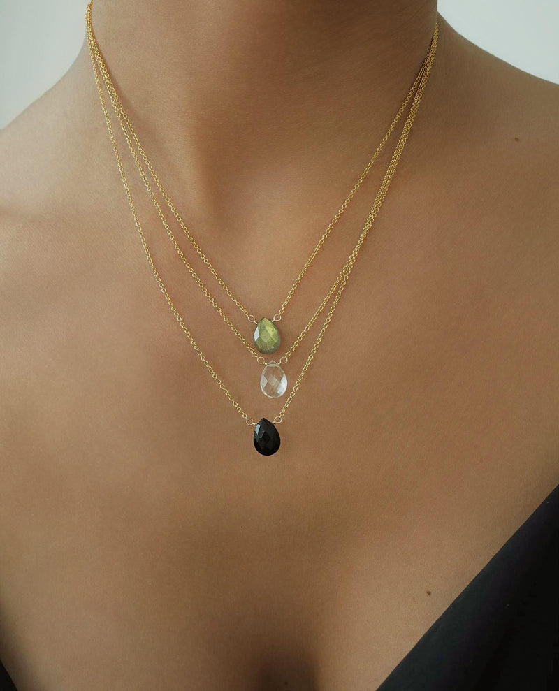 Collier Baby Goutte Onyx